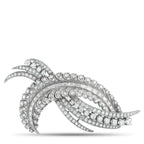 Platinum 5.25ct Diamond Brooch