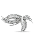 Platinum 5.25ct Diamond Brooch