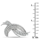 Platinum 5.25ct Diamond Brooch