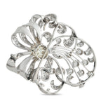 Platinum 4.07ct Diamond Victorian Spray Brooch