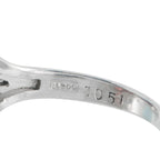 Exclusive Platinum 0.11ct Diamond and Garnet Ring