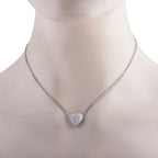 Platinum 1.65ct Diamond Heart Necklace