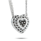 Platinum 1.65ct Diamond Heart Necklace