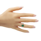 Exclusive Platinum 0.41ct Diamond and Jade Ring