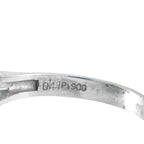 Exclusive Platinum 0.41ct Diamond and Jade Ring