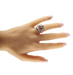 Exclusive Platinum 1.04ct Diamond and Kunzite Ring