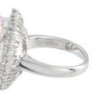 Exclusive Platinum 1.04ct Diamond and Kunzite Ring
