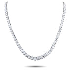 Exclusive Platinum 38.43ct Diamond Tennis Necklace – Embodying pure indulgence, this Exclusive  piece is draped in an extraor
