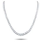 Exclusive Platinum 38.43ct Diamond Tennis Necklace MF28-101725 – Embodying pure indulgence, this Exclusive  piece is draped i