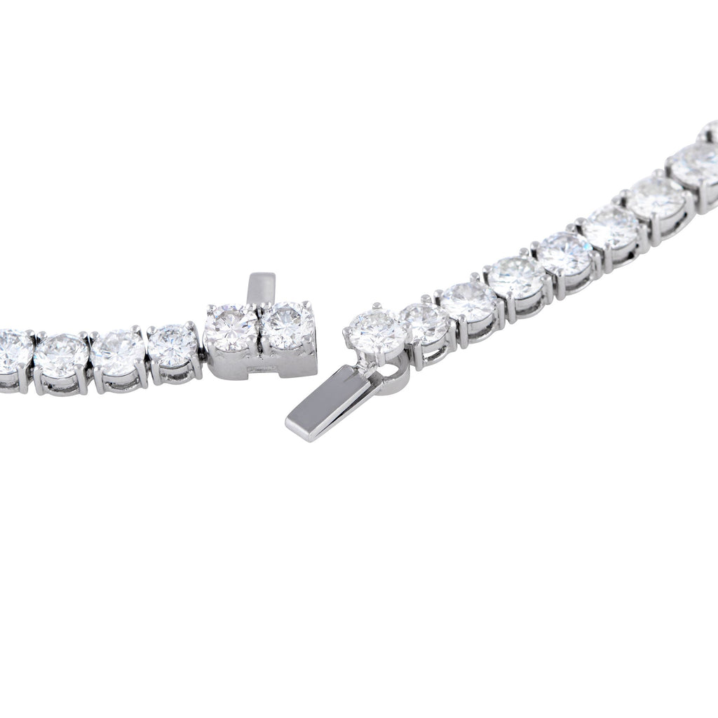 Exclusive Platinum 38.43ct Diamond Tennis Necklace