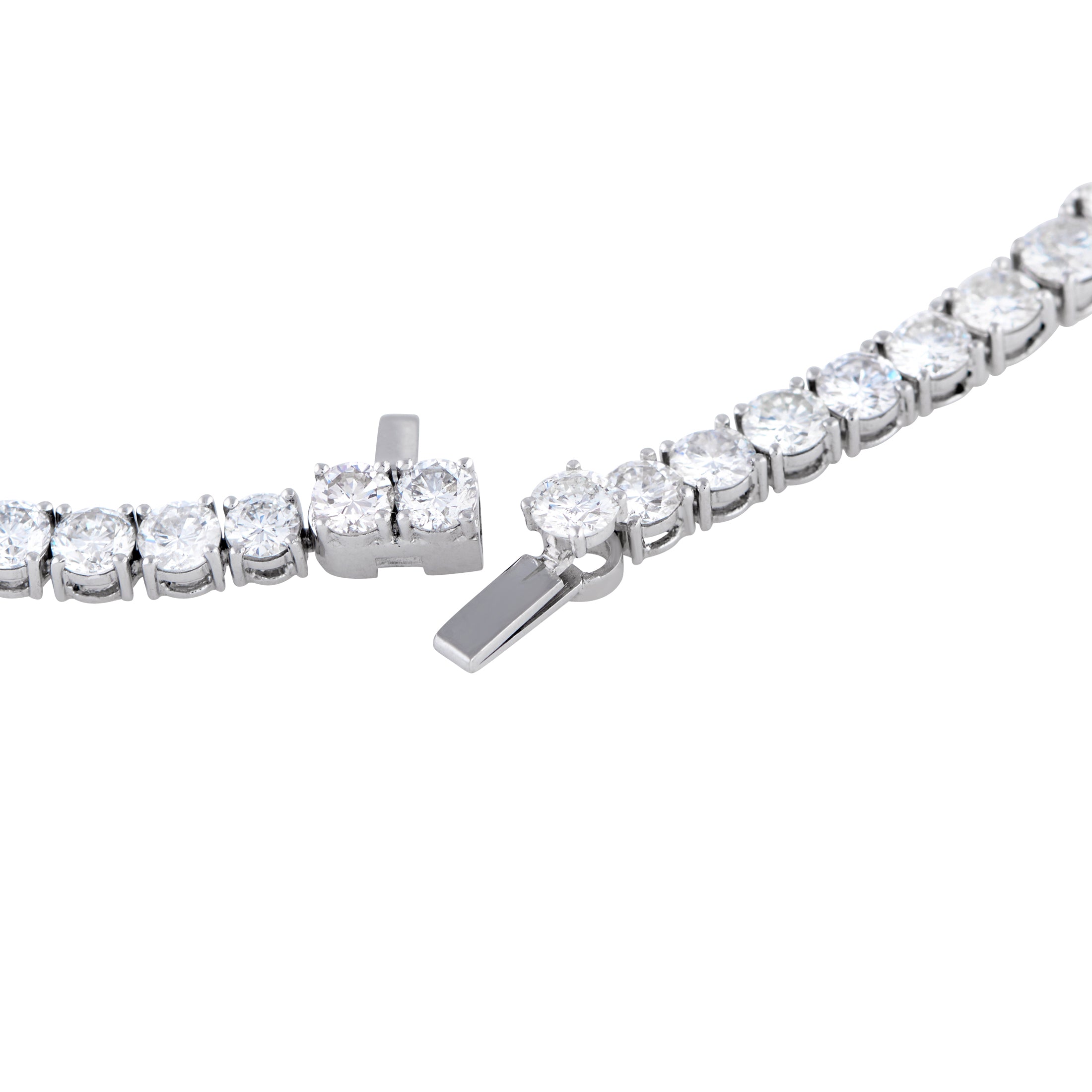 Exclusive Platinum 38.43ct Diamond Tennis Necklace