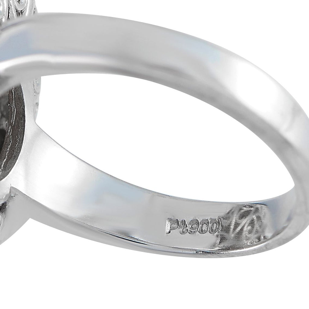 Exclusive Platinum 1.0ct Diamond and Opal Ring