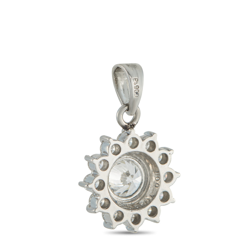 Platinum 1.74ct Diamond Pendant