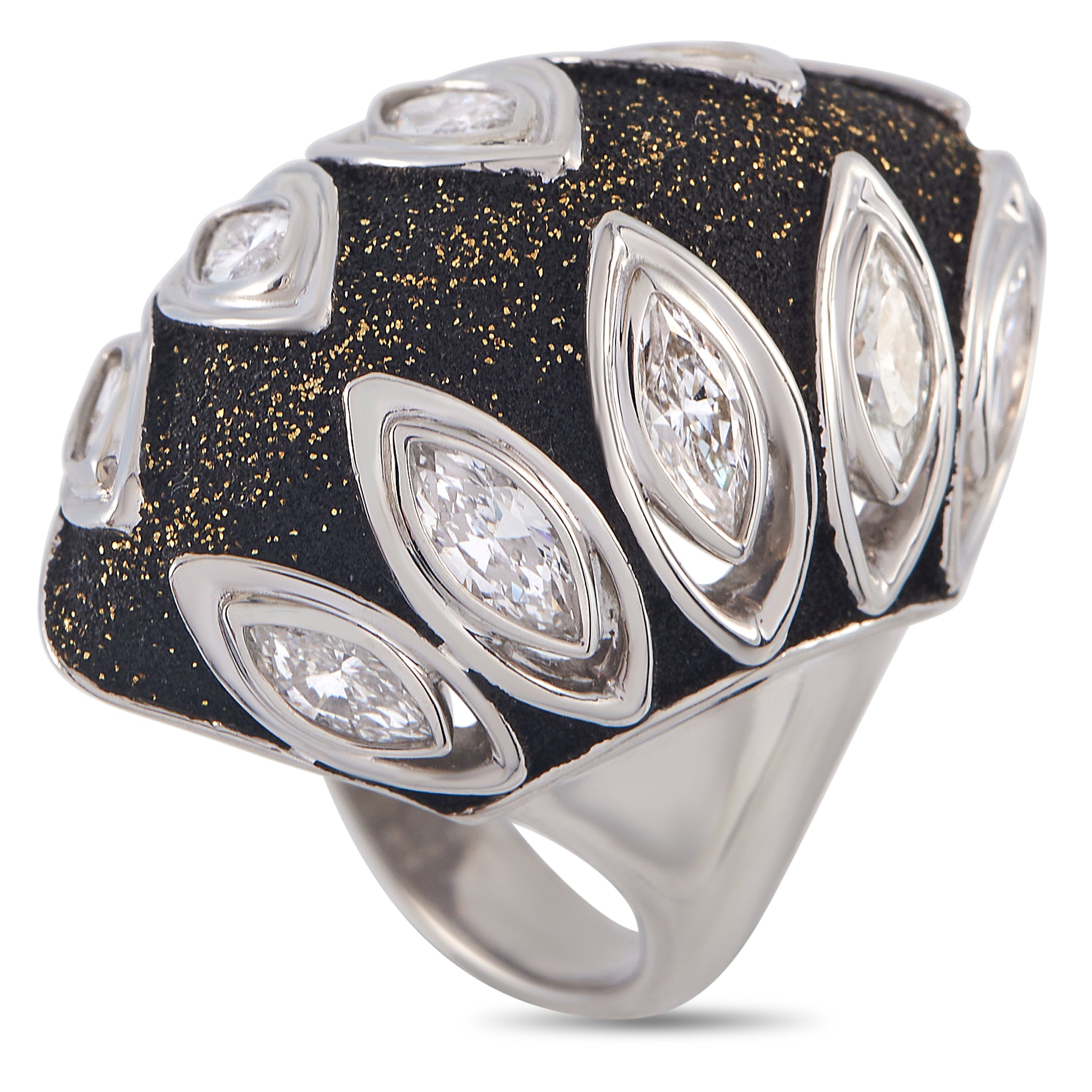 Platinum 2.43ct Diamond Statement Ring