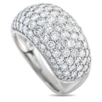 Exclusive Platinum 4.13ct Diamond Pave Dome Ring MF30-101625 – Bring instant shine to any look with this Exclusive  ring