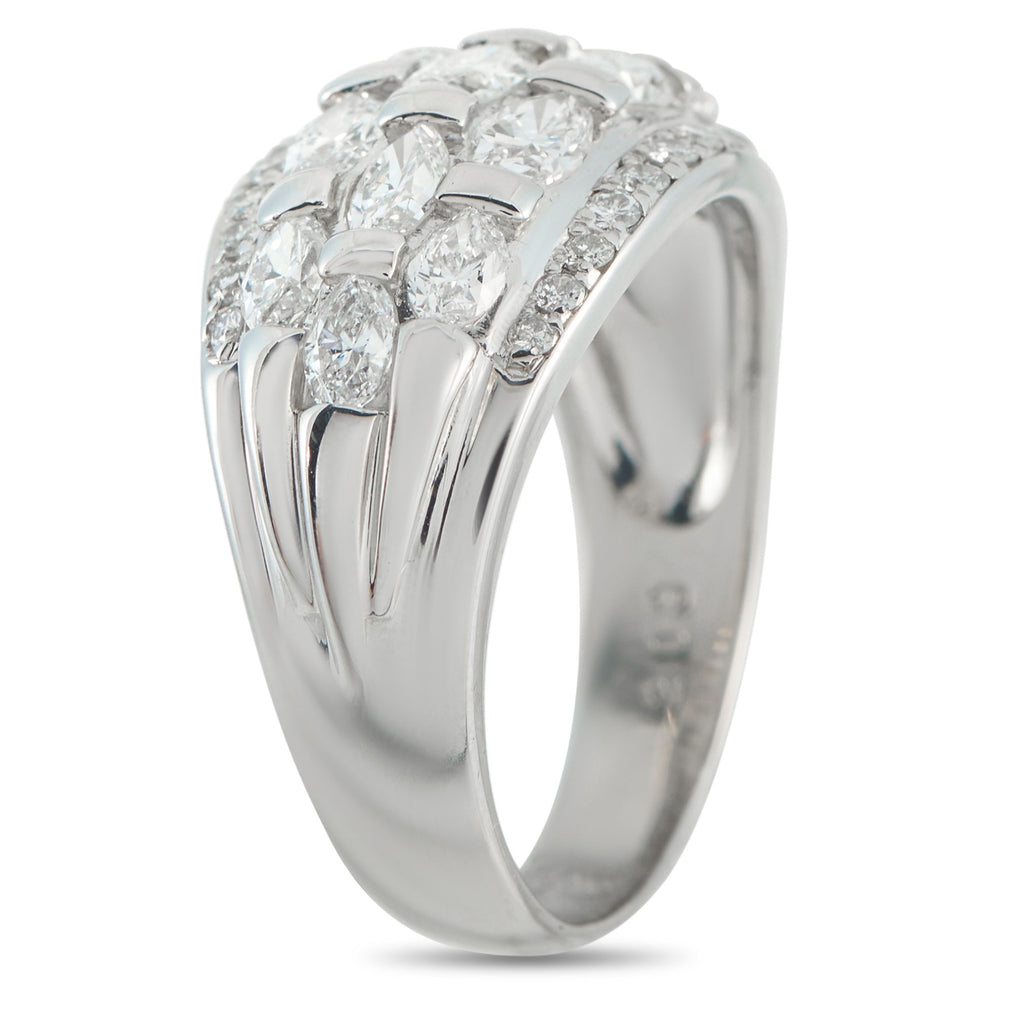 Exclusive Platinum 2.03ct Diamond Dome Ring