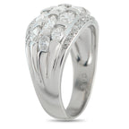 Platinum 2.03ct Diamond Dome Ring