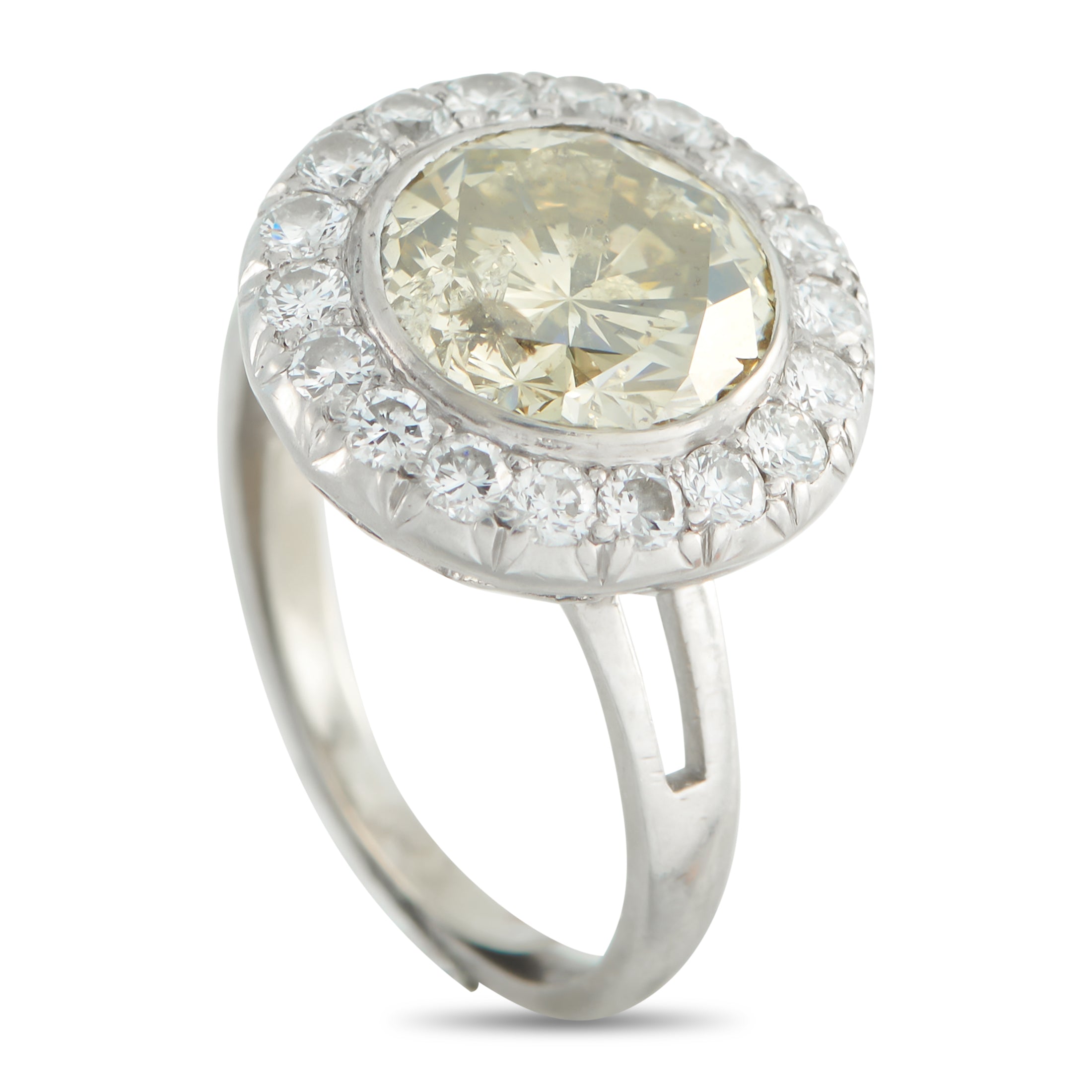 Platinum 3.99ct Diamond Ring