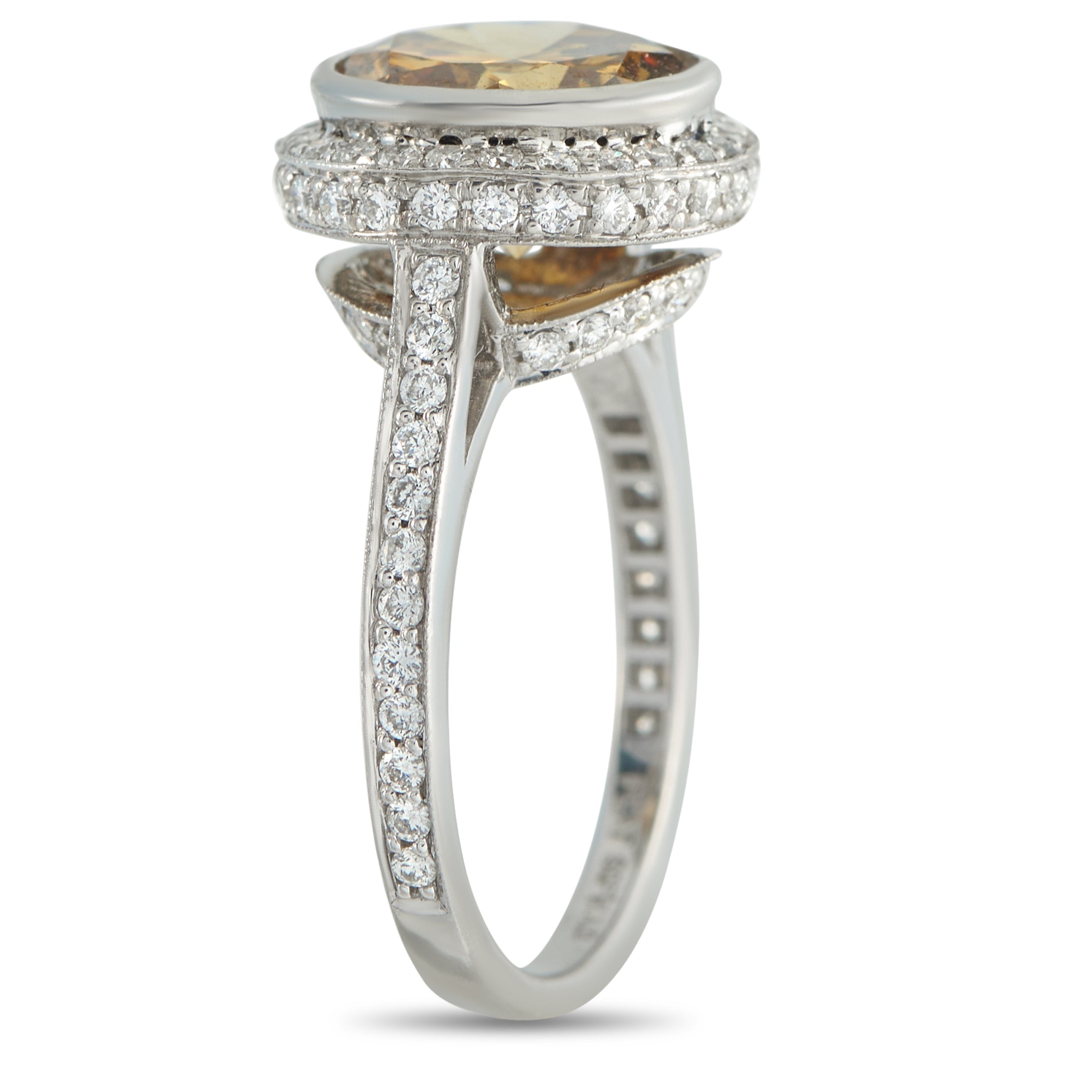 Platinum 3.65ct Diamond Ring