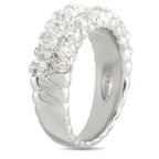 Platinum 2.75ct Briolette Diamond Ring