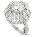 Platinum 3.47ct Diamond Ring