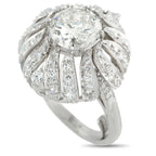 Platinum 3.47ct Diamond Ring
