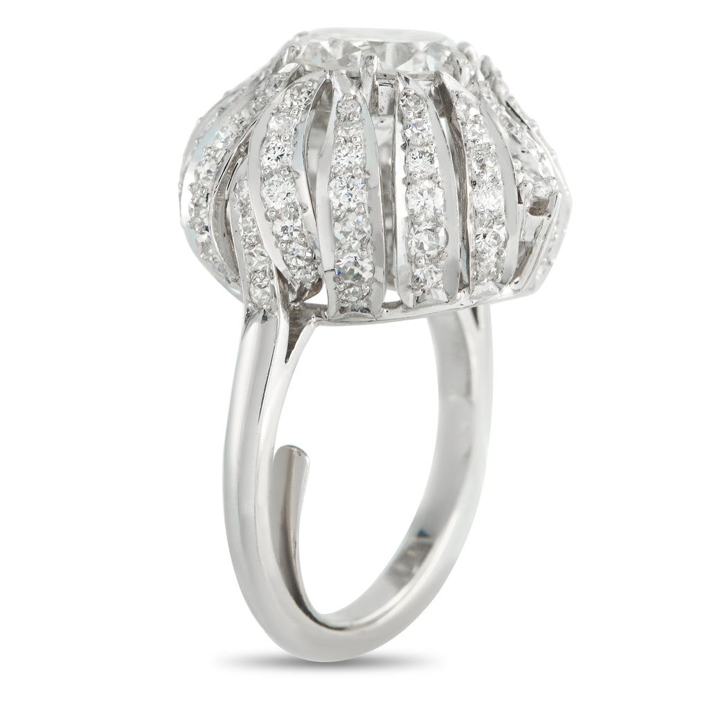 Platinum 3.47ct Diamond Ring