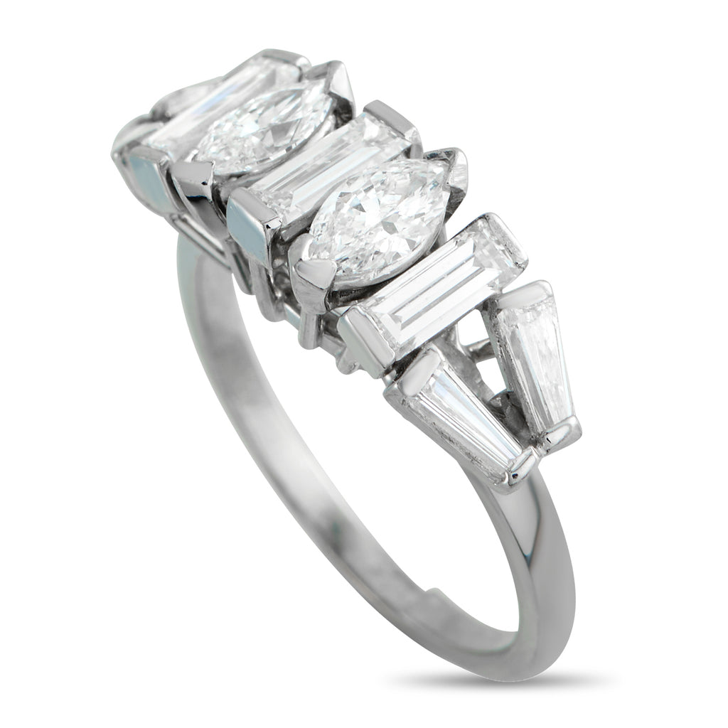 Platinum 2.0ct Diamond Geometric Ring