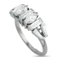 Platinum 2.0ct Diamond Geometric Ring