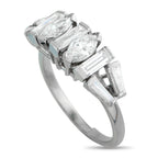 Platinum 2.0ct Diamond Geometric Ring