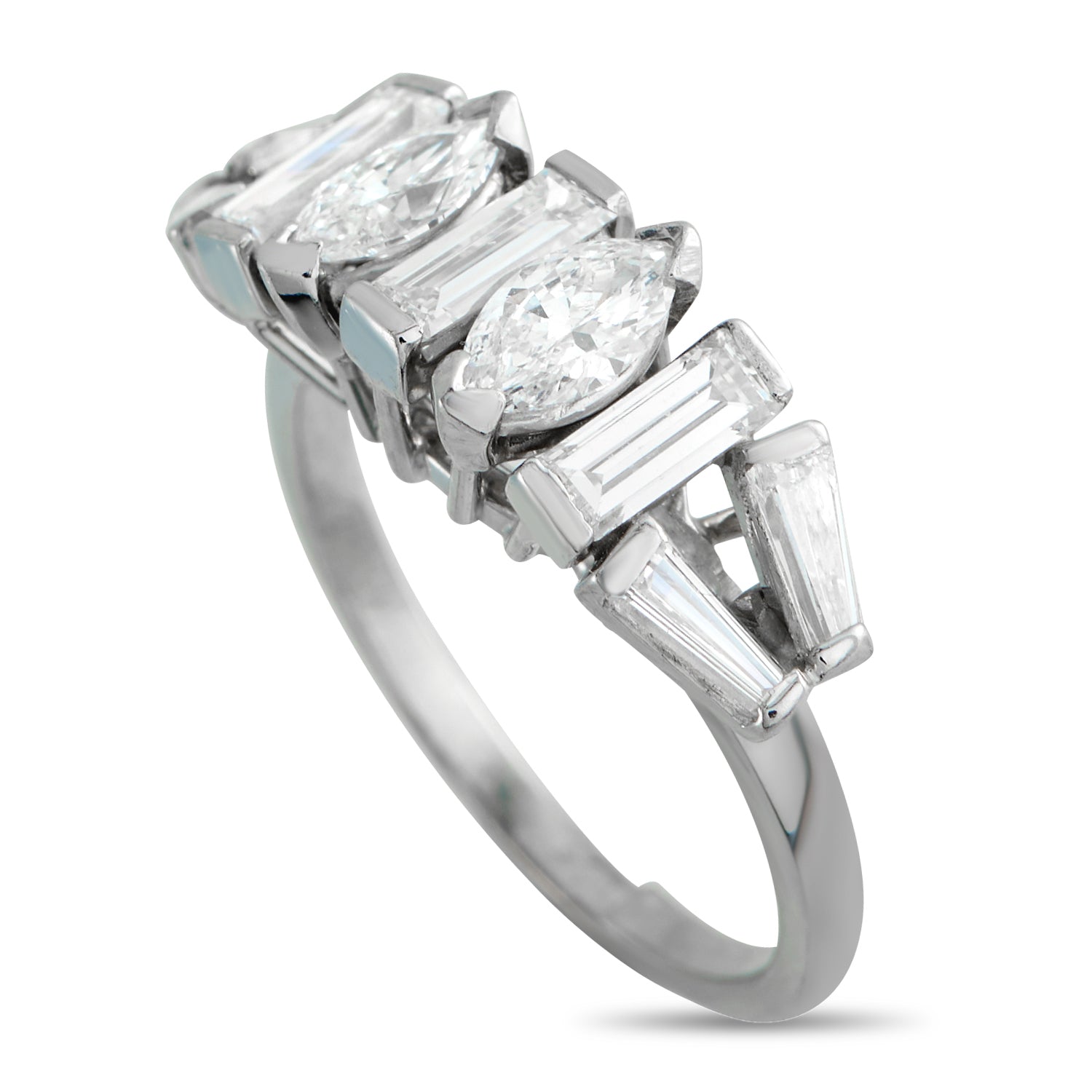 Platinum 2.0ct Diamond Geometric Ring