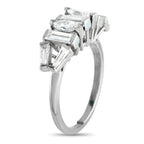 Platinum 2.0ct Diamond Geometric Ring