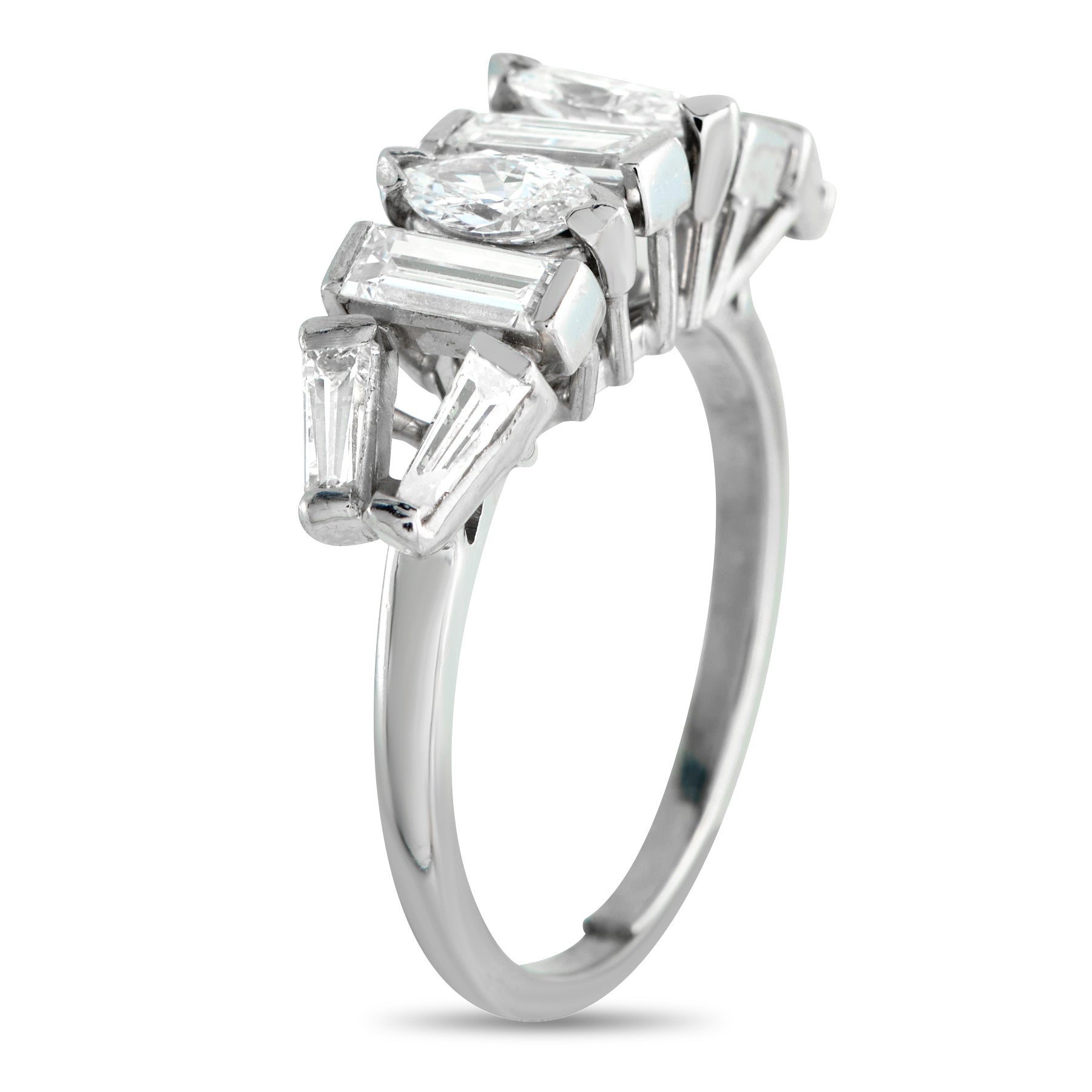 Platinum 2.0ct Diamond Geometric Ring