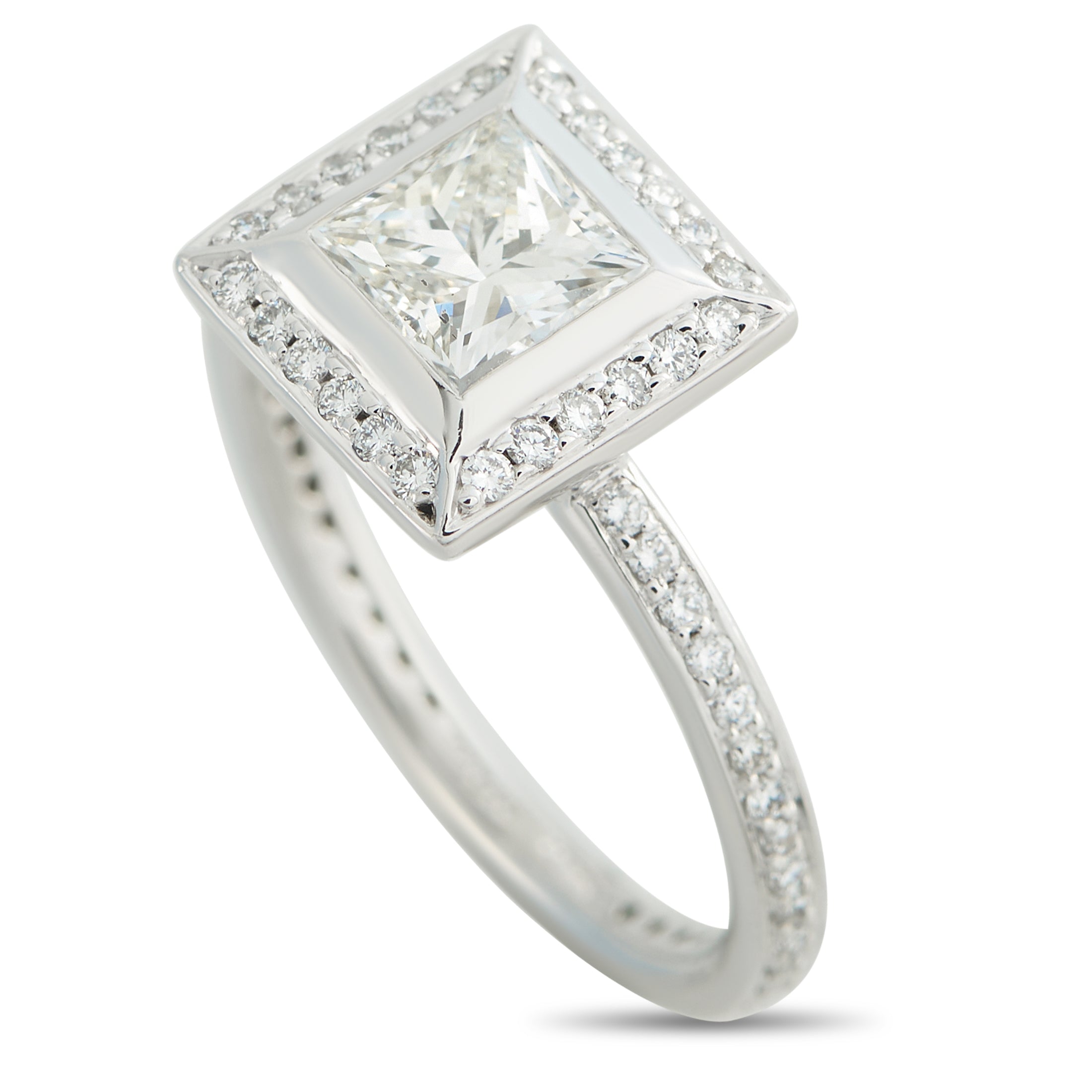 Platinum 1.34ct Diamond Ring