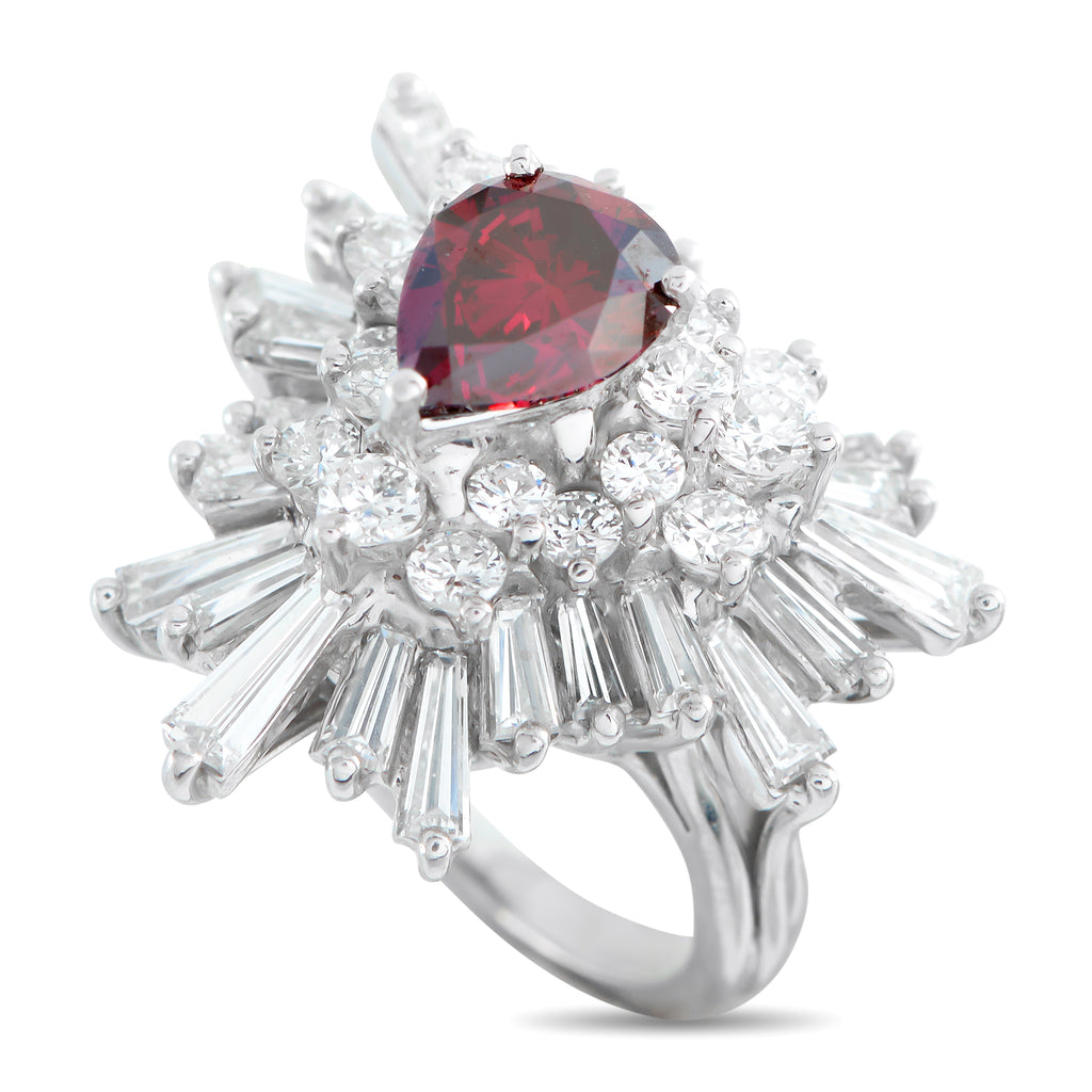 Platinum 5.30ct Diamond Ring