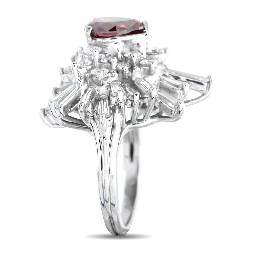 Platinum 5.30ct Diamond Ring