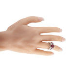 Platinum 1.76ct Diamond and Ruby Ring