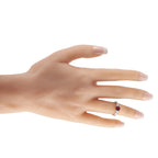 Platinum 0.40ct Diamond and Ruby Ring