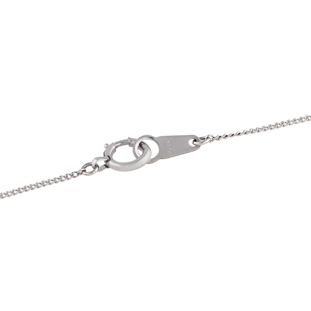 Exclusive Platinum 0.30ct Diamond and Sapphire Pendant Necklace