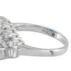 Exclusive Platinum 0.84ct Diamond and Sapphire Ring