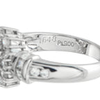 Platinum 1.64ct Diamond and Sapphire Ring