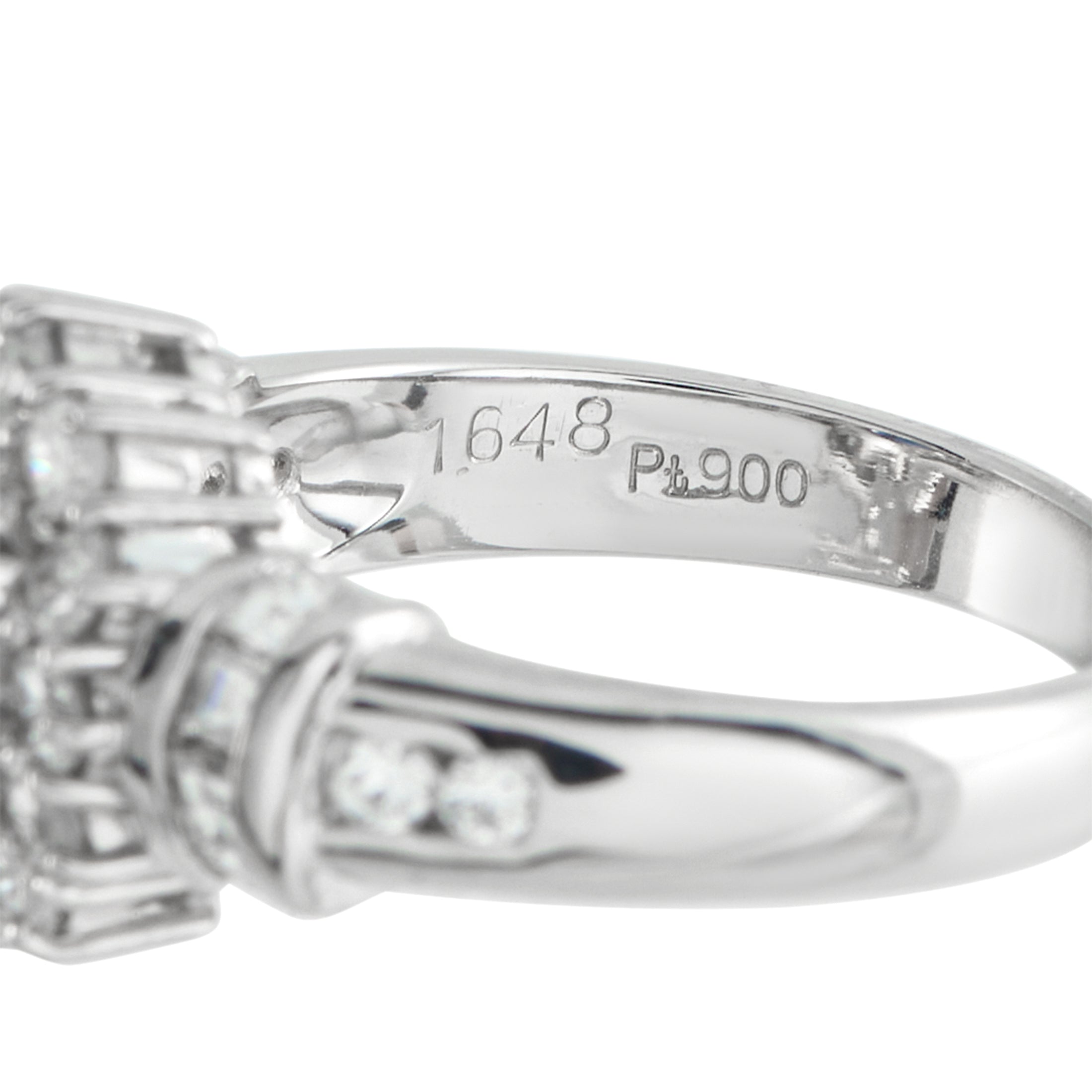 Platinum 1.64ct Diamond and Sapphire Ring