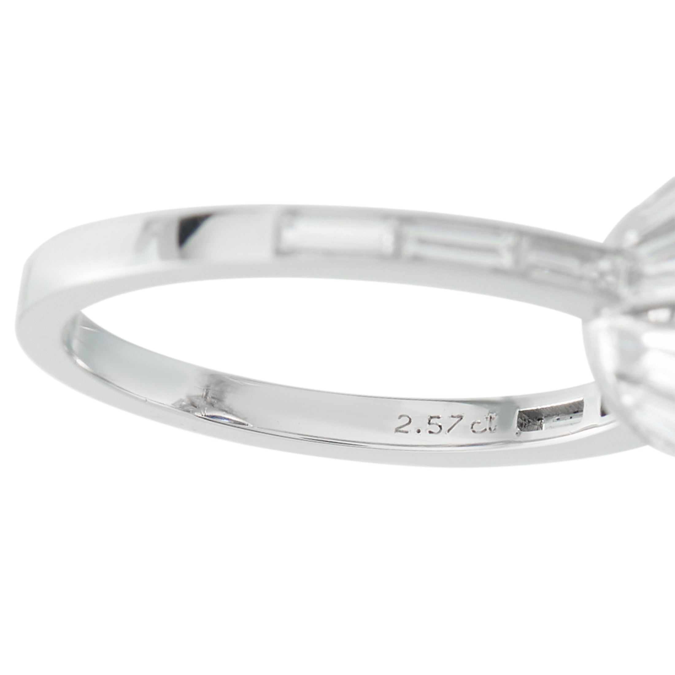 Platinum 1.60ct Diamond and Sapphire Ring