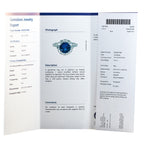 Platinum 1.60ct Diamond and Sapphire Ring