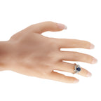 Platinum 1.50ct Diamond and Sapphire Ring