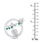 18K White Gold 2.20ct Diamond Brooch