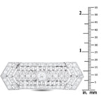 Antique 18K White Gold 3.85ct Diamond French Brooch