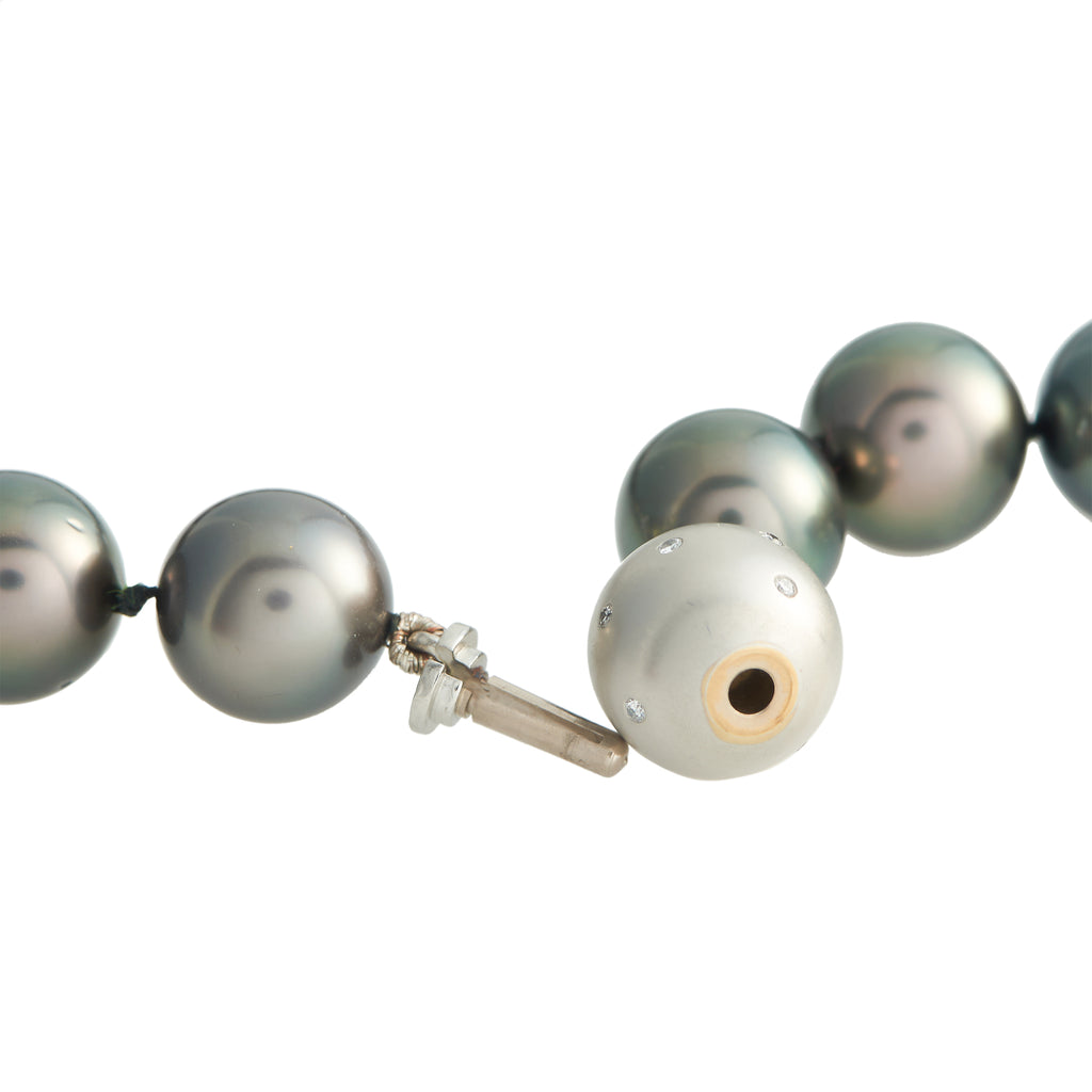 Black Tahitian Pearl Necklace