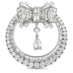 Platinum 5.80ct Diamond Art Deco Brooch