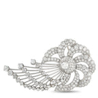Platinum 5.0ct Diamond Brooch